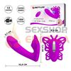 Vibrador de punto G con succionador de clitoris, control remoto y carga USB